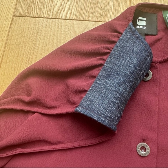 G-STAR RAW CRUSADER SLEEVELESS BLOUSE RED - S - Picture 10 of 17